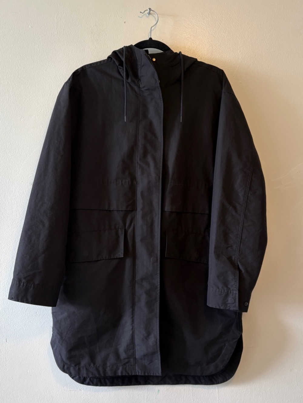 Everlane The Anorak Waterproof Rain Jacket Black Size Medium Lightweight - Picture 6 of 13